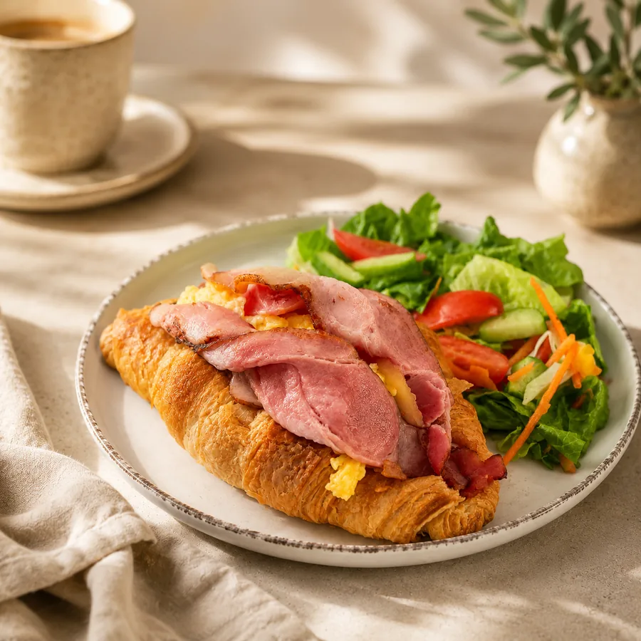 Breakfast In Croissant